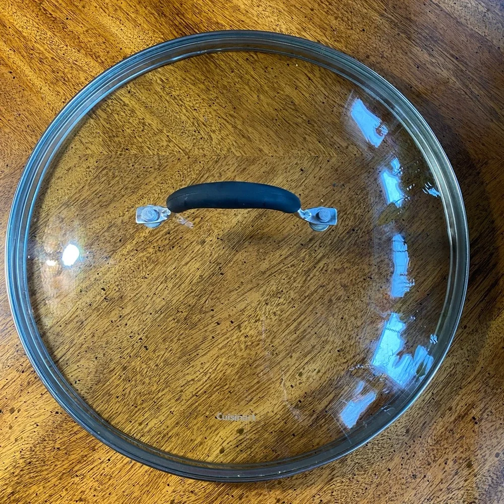 Cuisinart 11 3/4”Glass Lid with Black Handle